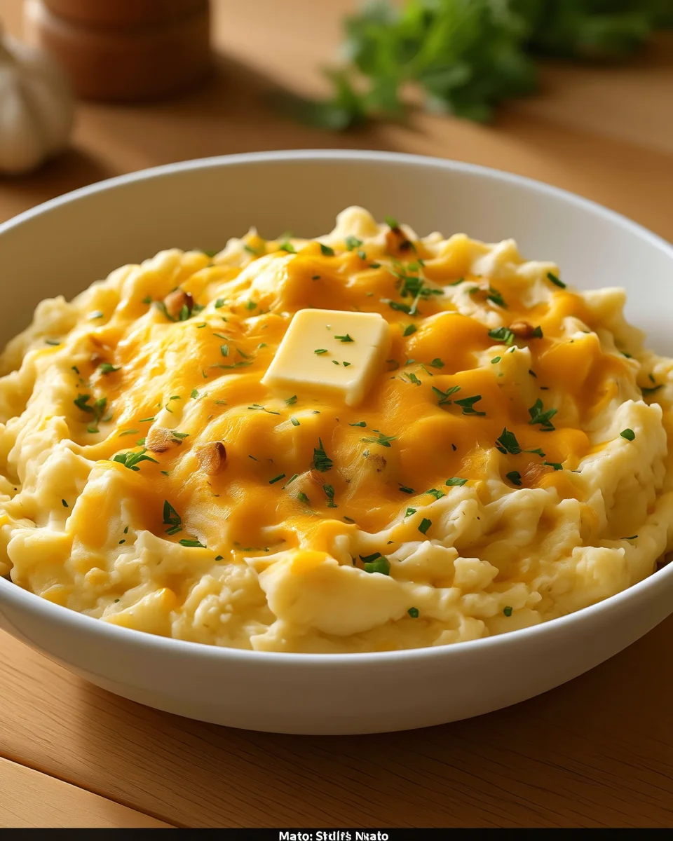 Cheesy Garlic Mashed Potatoes