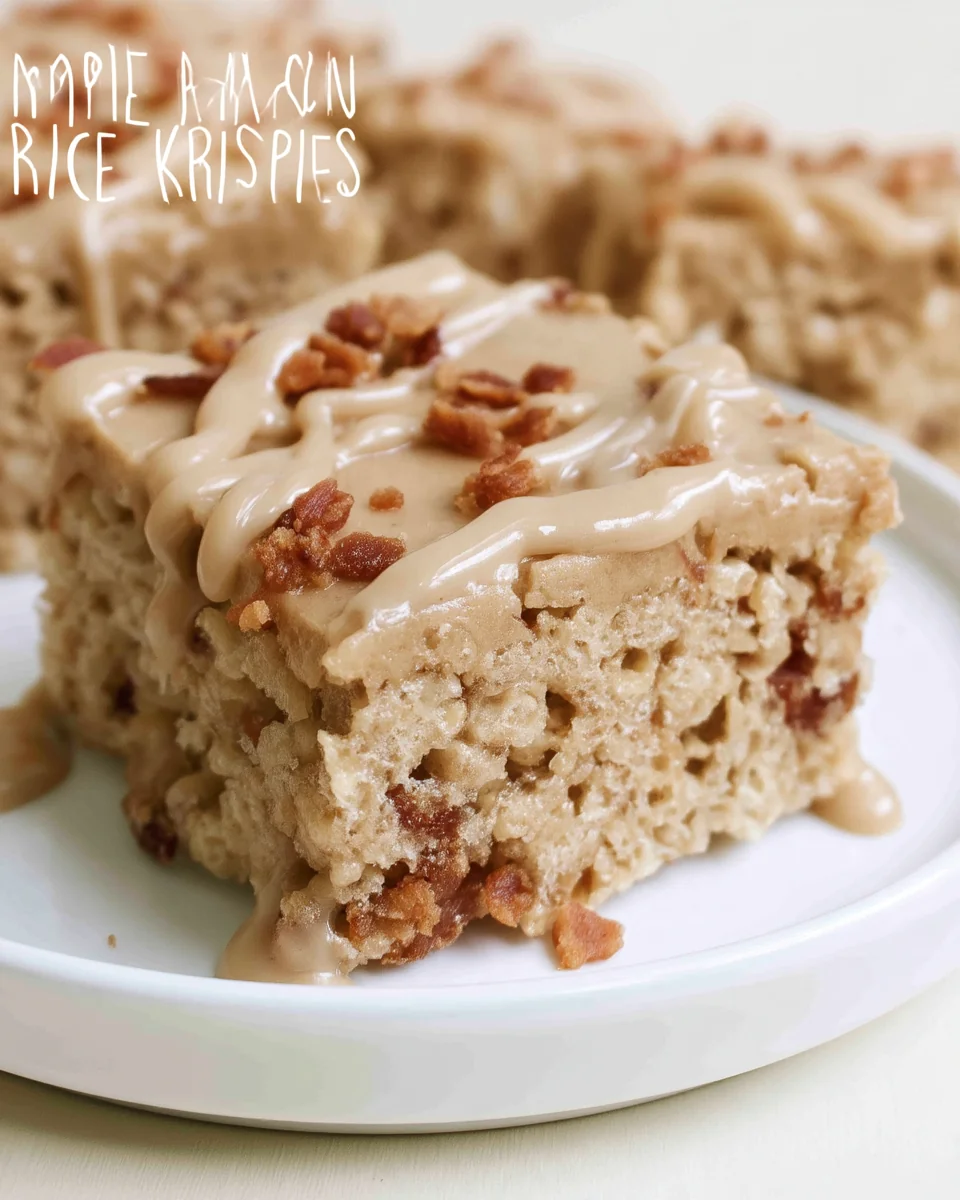 Maple Bacon Rice Krispies Treats