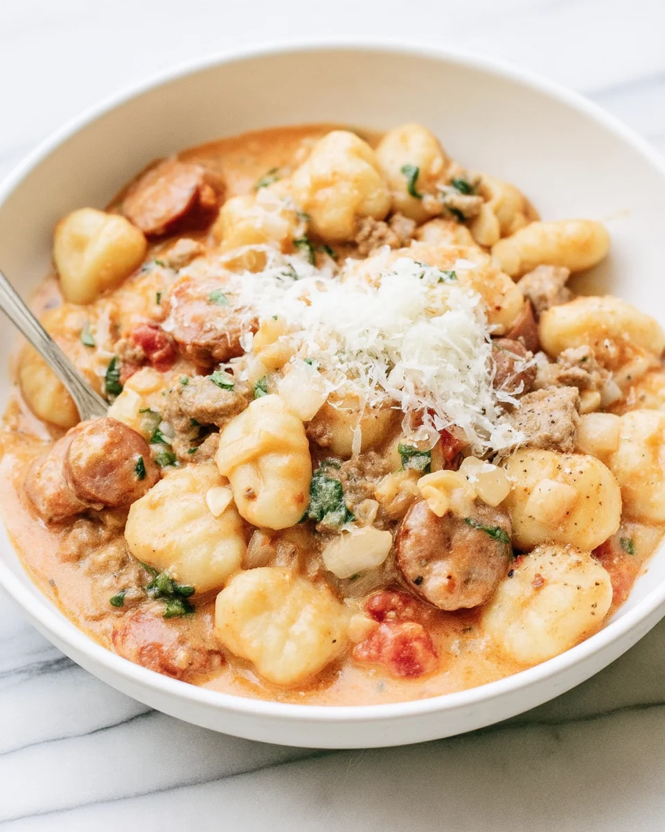 One Pan Creamy Gnocchi with Sausage image 2